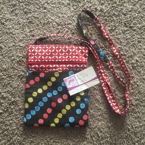 💫NWT Fran’s Fabric Creations cross-body purse.